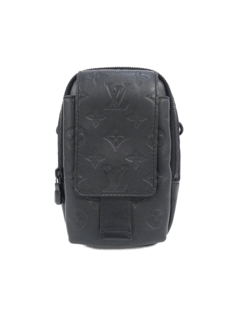 Louis Vuitton Monogram Shadow Double Phone Pouch Shoulder Bag